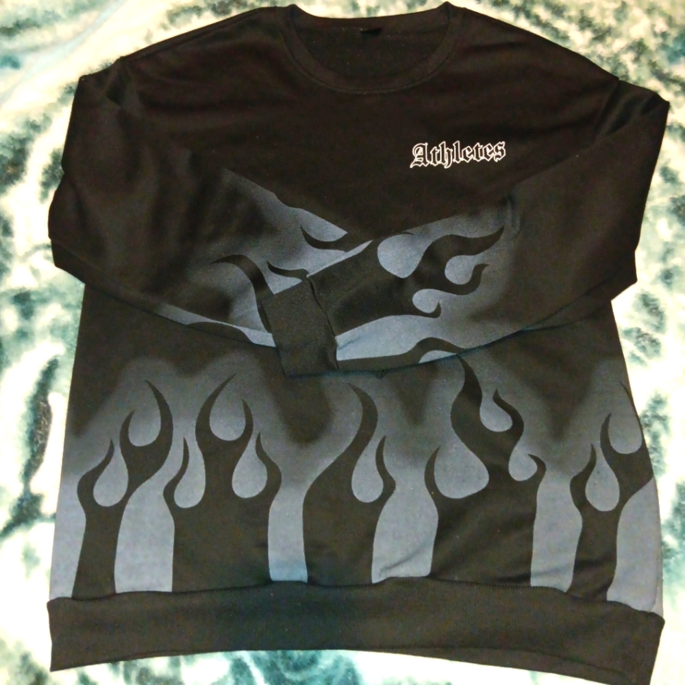 Black Flame Athletes Sweater